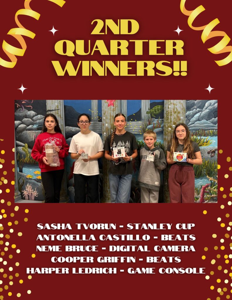 2nd Quarter Winners!!