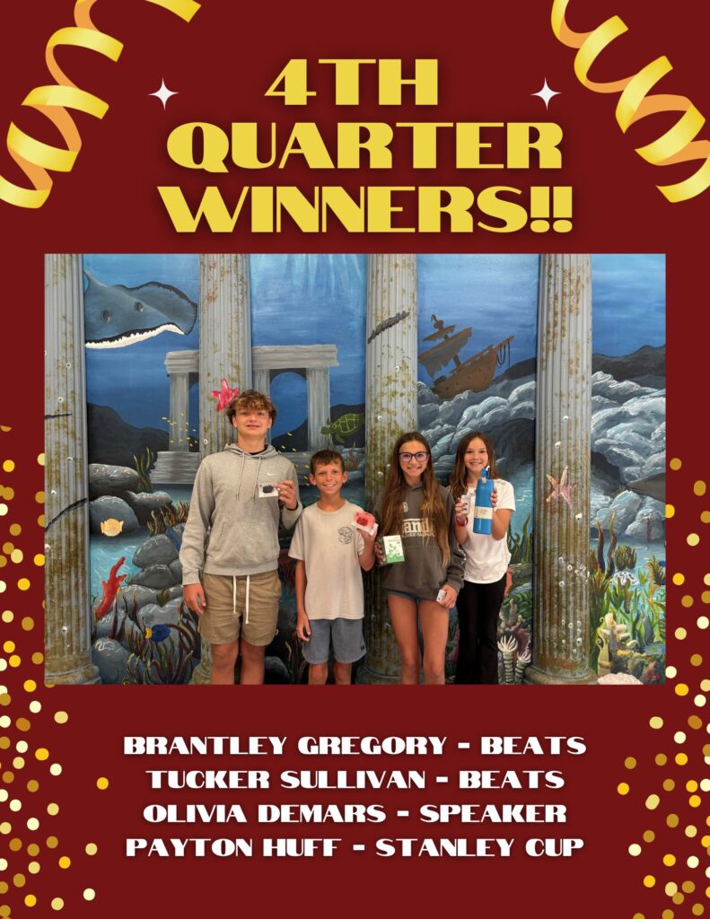 1st Quarter Winners!!